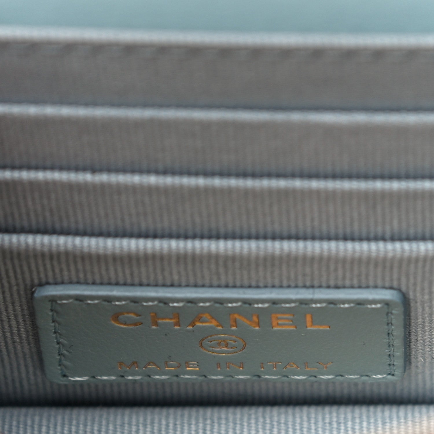 Chanel Lambskin Enamel Quilted Pending CC Clutch With Chain Light Blue 5 of 11