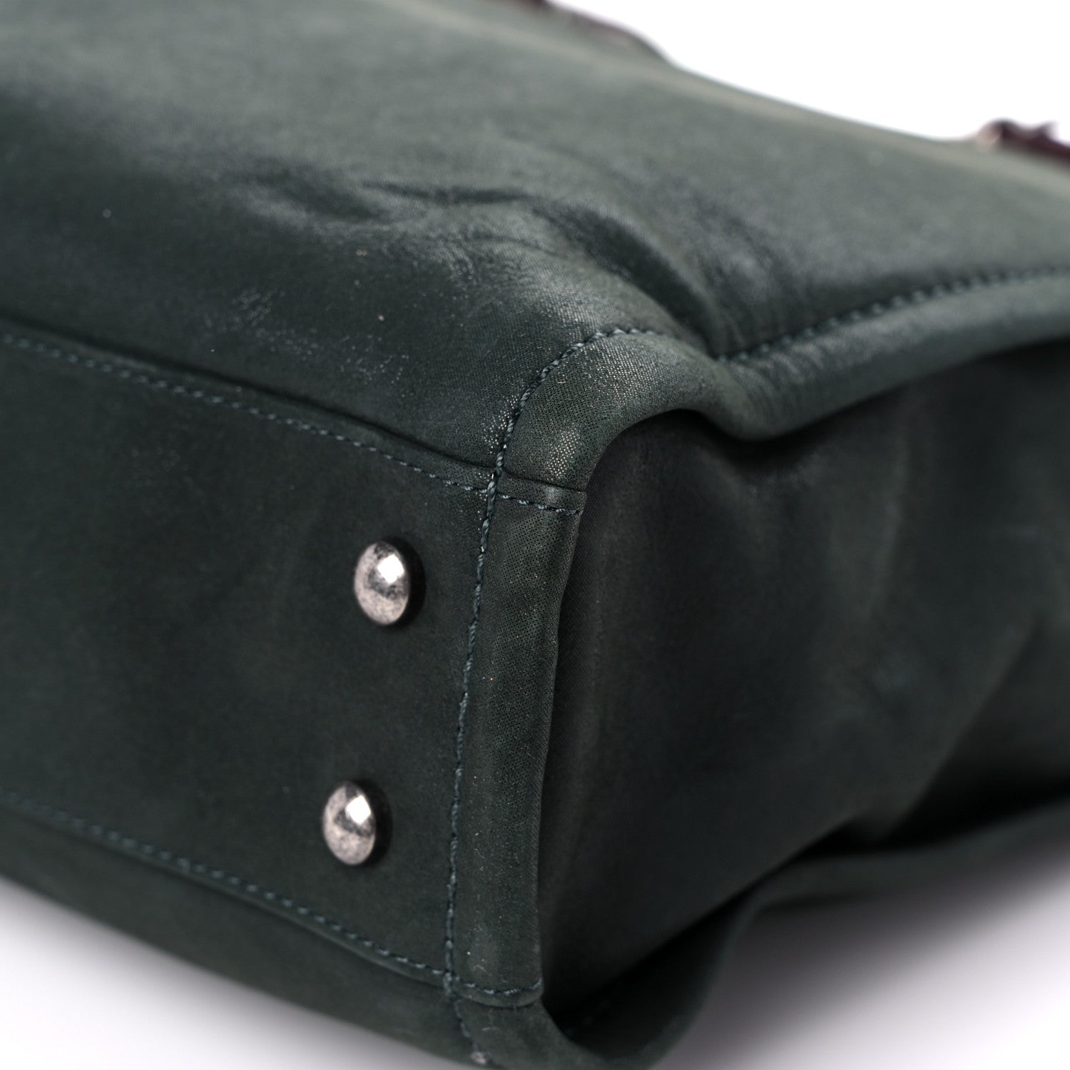 Chanel Iridescent Glazed Calfskin In The Mix Tote Dark Green 10 of 19