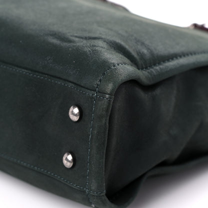 Chanel Iridescent Glazed Calfskin In The Mix Tote Dark Green 10 of 19
