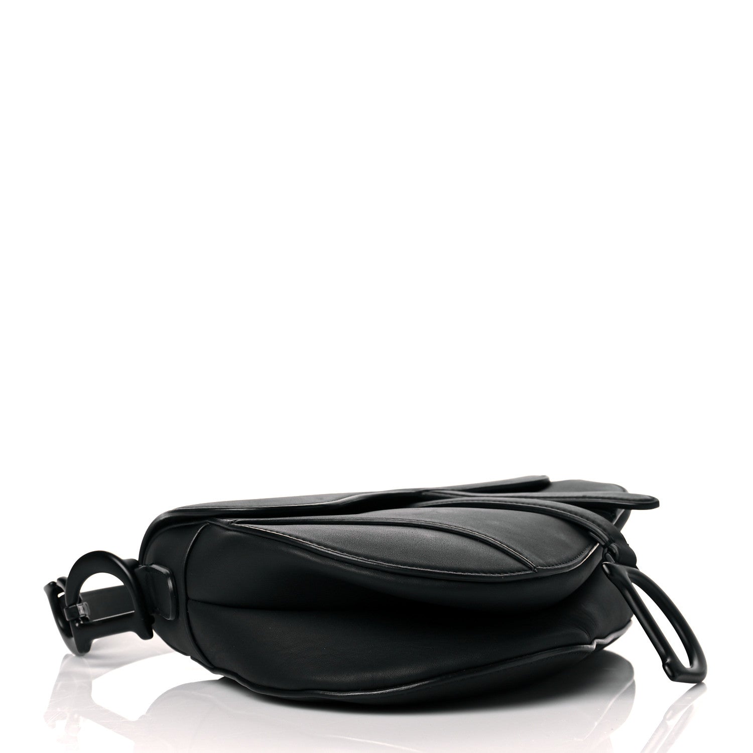 Christian Dior Ultra Matte Calfskin Saddle Bag Black 4 of 12