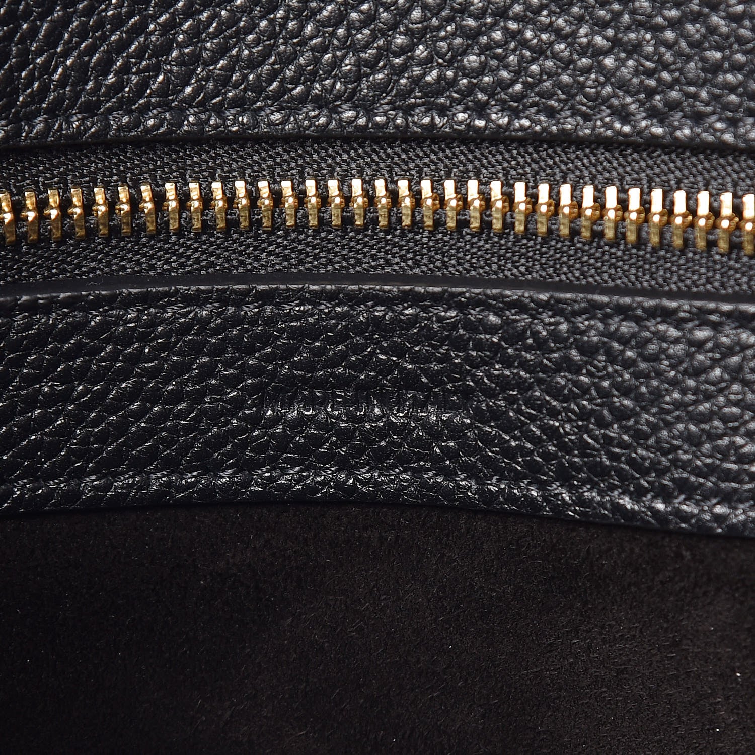 Celine Soft Grained Calfskin Small Belt Cabas Phantom Black 7 of 11