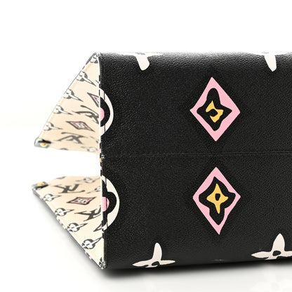 Louis Vuitton Monogram Giant Wild At Heart Onthego GM Black 8 of 9