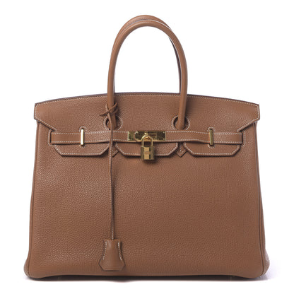 Hermes Togo Birkin 35 Gold 1 of 11