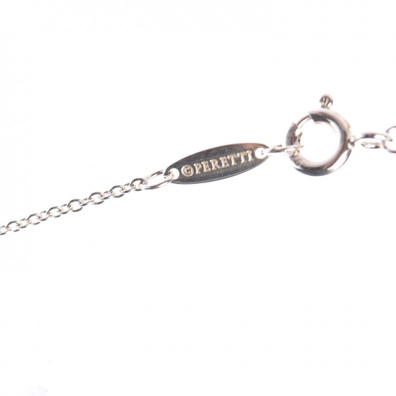Sterling Silver Diamond .09ctw Elsa Peretti Diamonds by the Yard Three Station Necklace