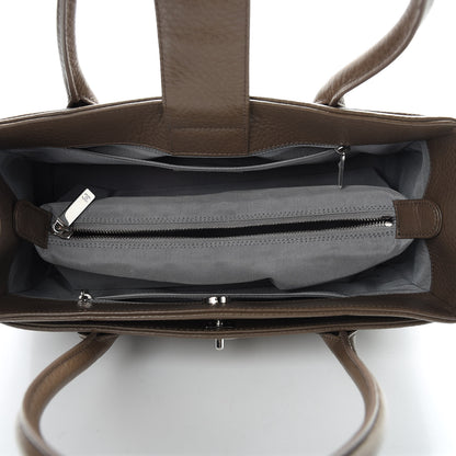 Chanel Calfskin Small Cerf Executive Shopper Tote Brown 6 of 13