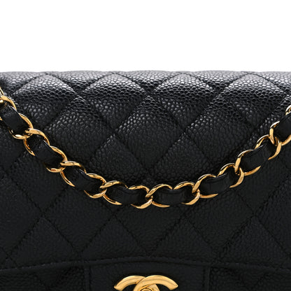 Chanel Caviar Quilted Small Double Flap Black 8 of 11