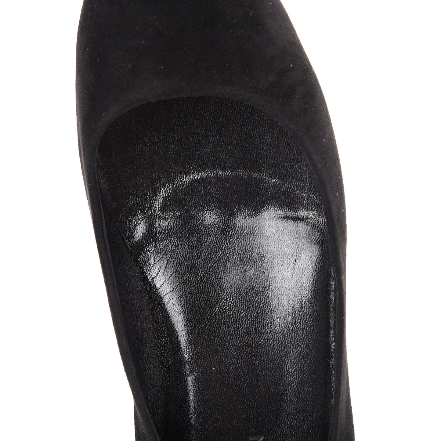 Suede Monogram Uniformes Ballet Flats 41 Black