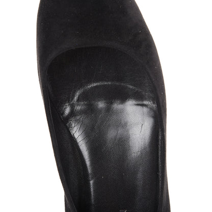 Louis Vuitton Suede Monogram Uniformes Ballet Flats 41 Black 9 of 11