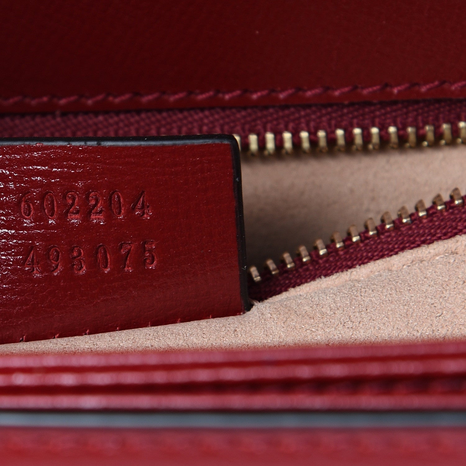 Gucci GG Supreme Monogram Azalea Calfskin Horsebit 1955 Shoulder Bag Beige Ebony New Cherry Red 6 of 11