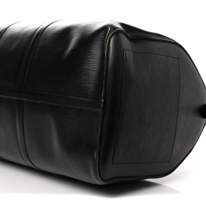 Louis Vuitton Epi Keepall 55 Black 8 of 14