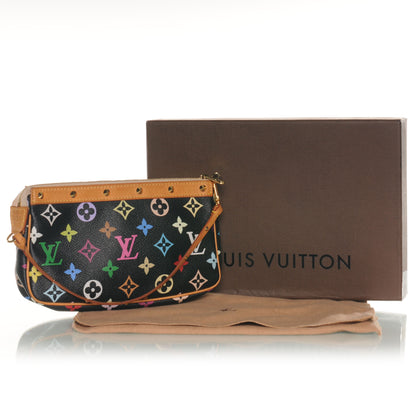 Louis Vuitton Monogram Multicolor Pochette Accessories Black 4 of 8