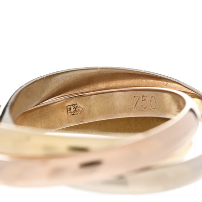 Cartier 18K Pink Yellow White Gold Small Trinity Ring 51 5.75 5 of 5