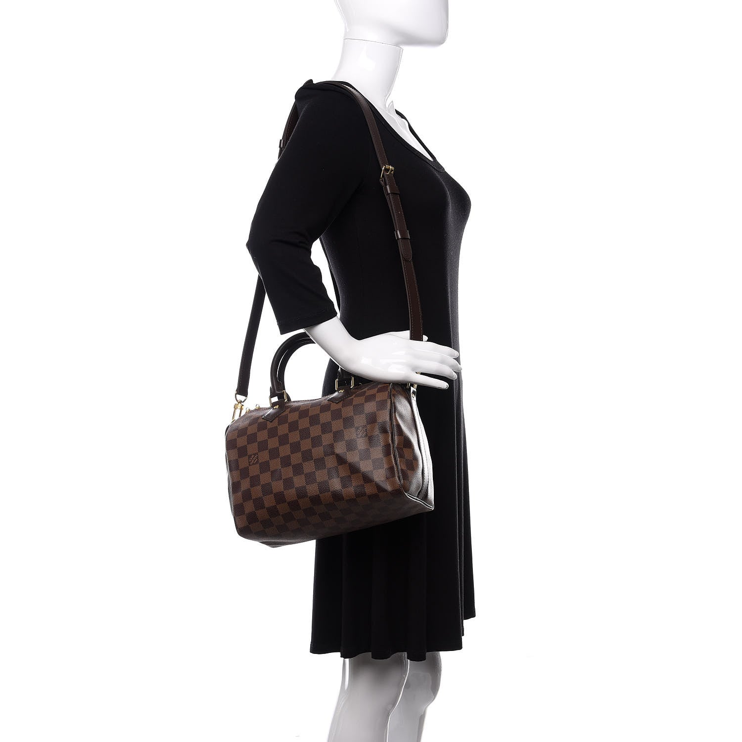 Louis Vuitton Damier Ebene Speedy Bandouliere 25 2 of 9