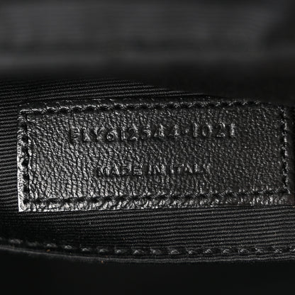 Saint Laurent Calfskin Matelasse Monogram Lou Camera Bag Black 7 of 12
