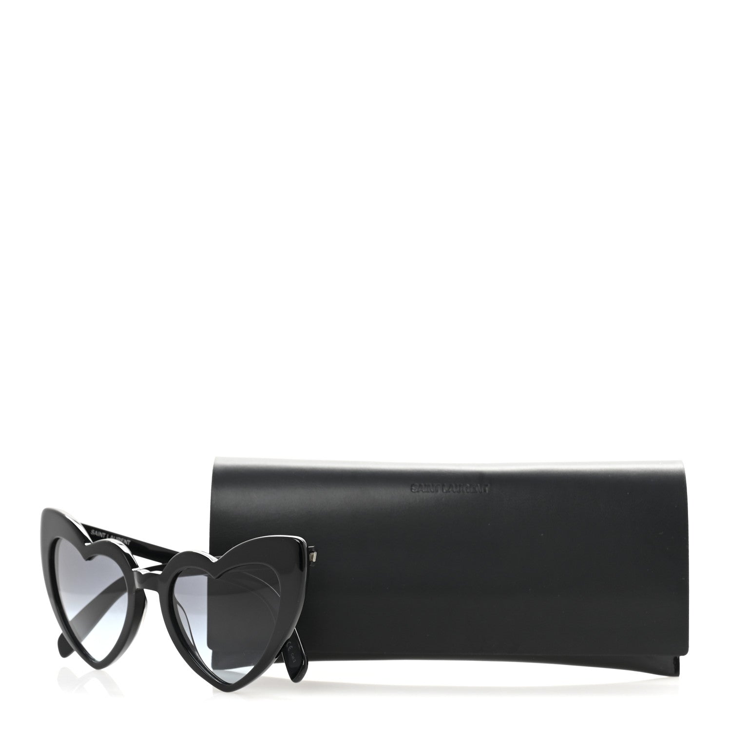 Saint Laurent Acetate Heart Frame Loulou SL181 Sunglasses Black 8 of 8