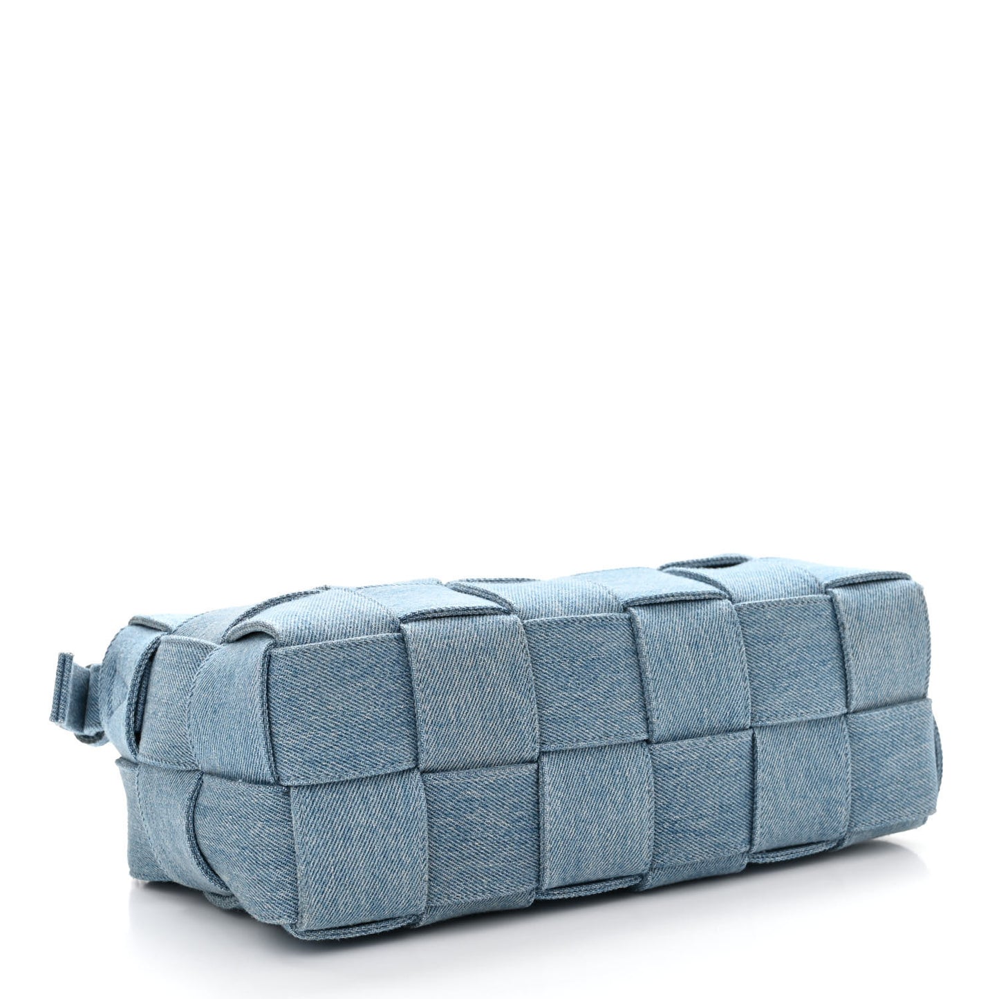 Denim Maxi Intrecciato Brick Cassette Bag Indigo