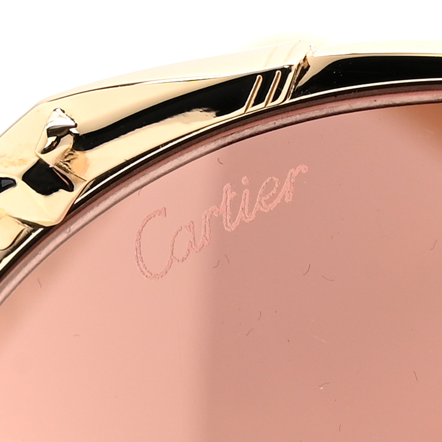 Cartier Panthere De Cartier Round Sunglasses CT0149S Gold Pink 7 of 8