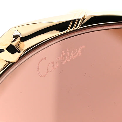 Cartier Panthere De Cartier Round Sunglasses CT0149S Gold Pink 7 of 8