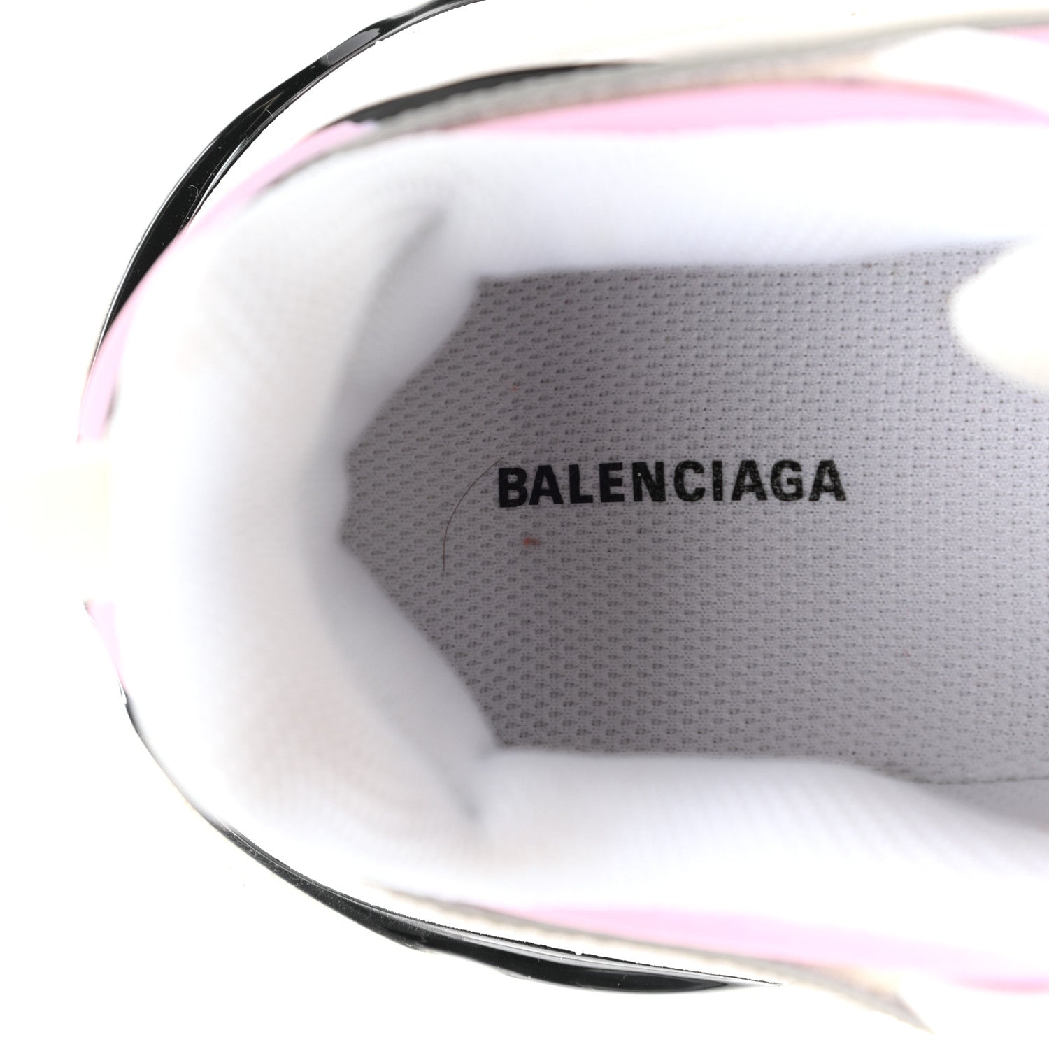 Balenciaga Rubber Mesh Tri-Color Womens Track.2 Open Sneakers 37 Pink Grey White 8 of 9
