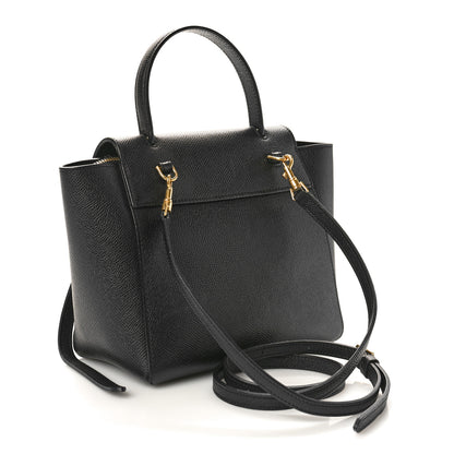 Celine Grained Calfskin Nano Belt Bag Black 2 of 8