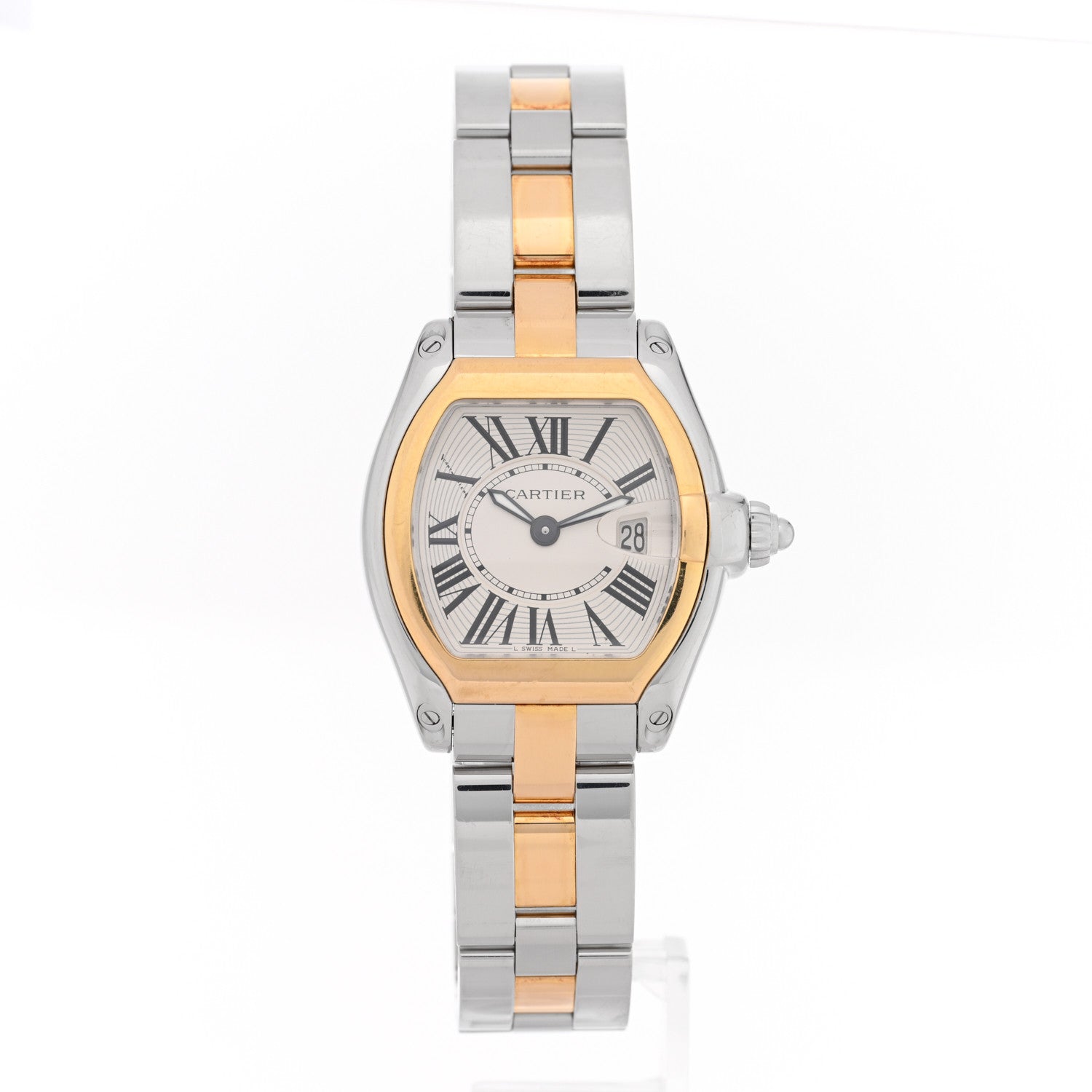 Cartier Stainless Steel 18K Yellow Gold 31mm Roadster Quartz Watch 1 of 5