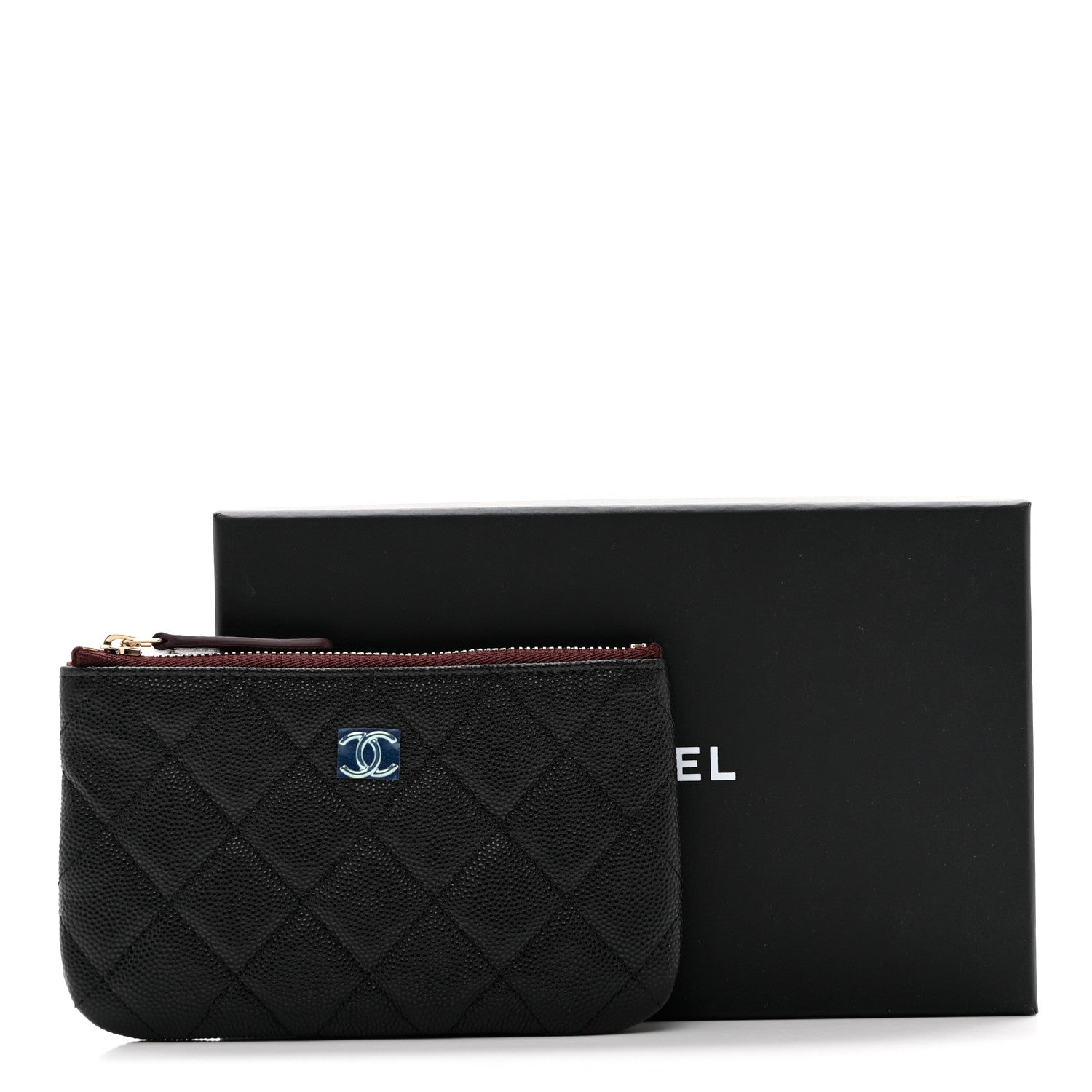 Chanel Caviar Quilted Small Cosmetic Case Black 8 of 8