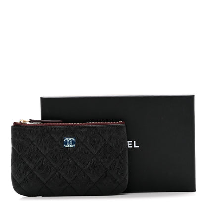 Chanel Caviar Quilted Small Cosmetic Case Black 8 of 8