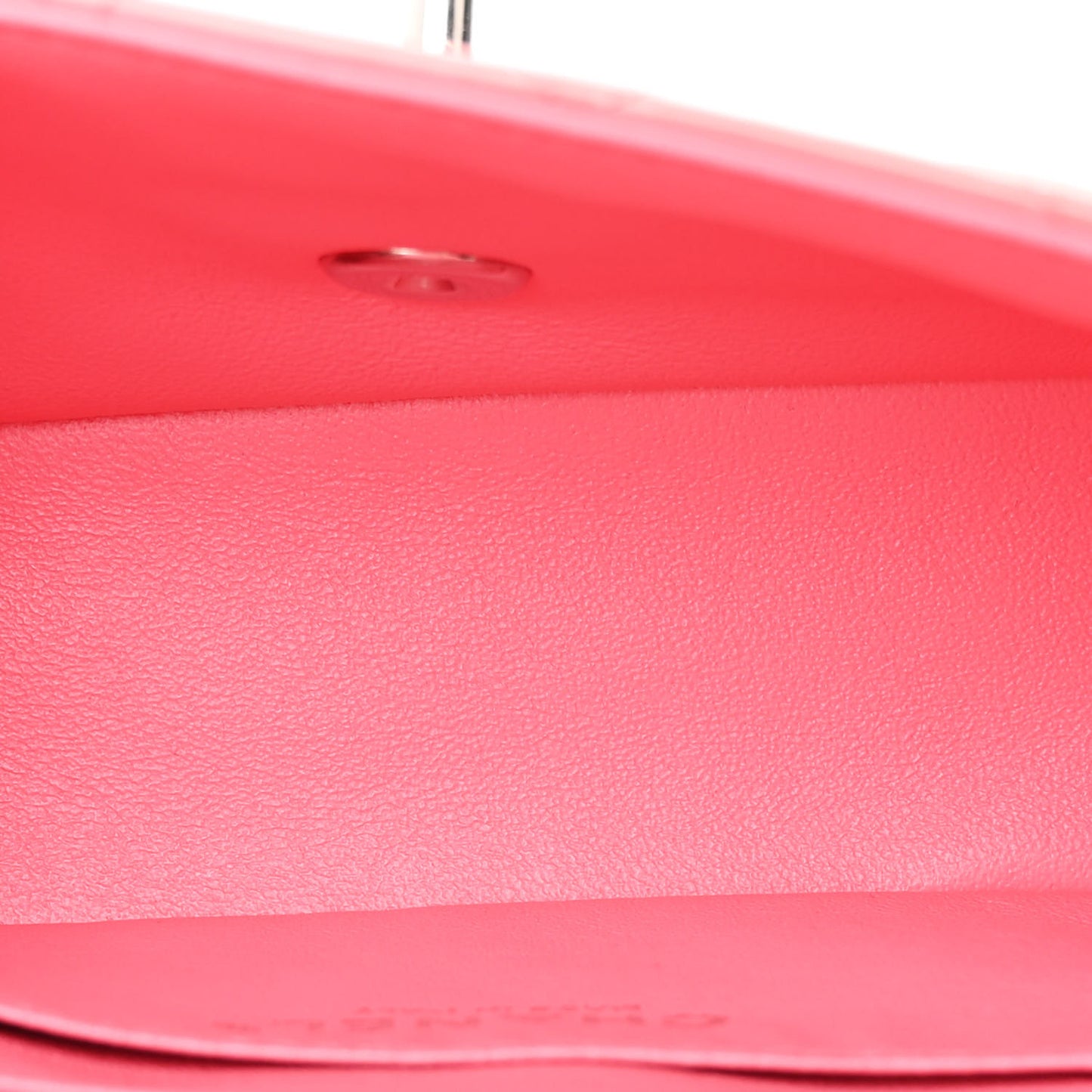 Patent Calfskin Quilted Mini Rectangular Flap Pink