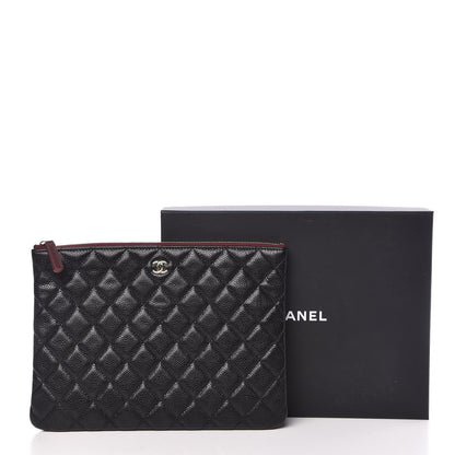 Chanel Caviar Quilted Medium Cosmetic Case Black 8 of 8