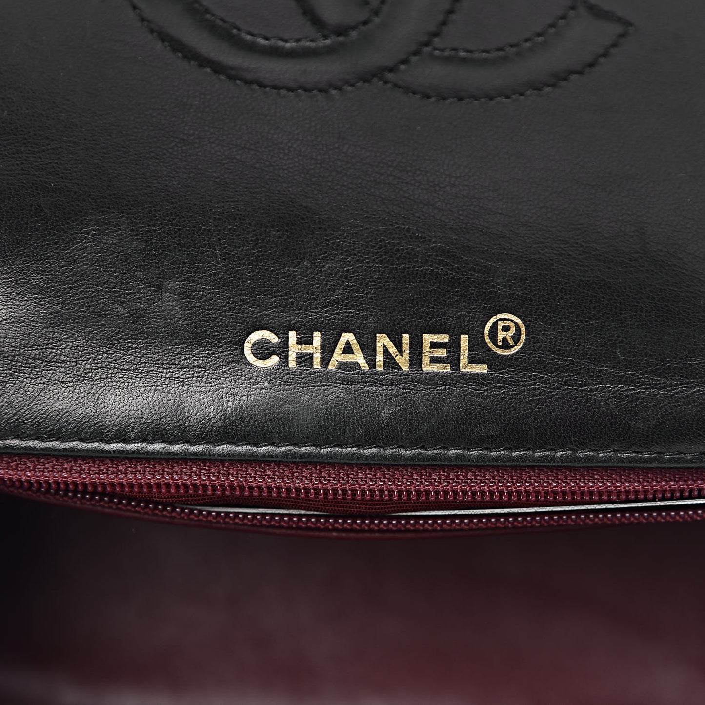 Lambskin Quilted Mini Square Flap Black