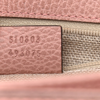Gucci Dollar Calfskin Interlocking G Shoulder Bag Soft Pink 7 of 10