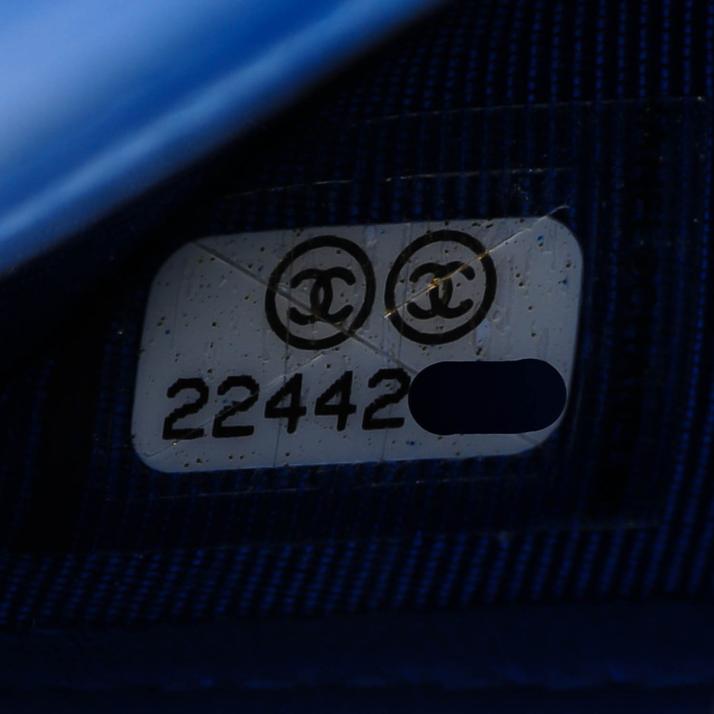 Lambskin Quilted Card Holder Wallet Blue