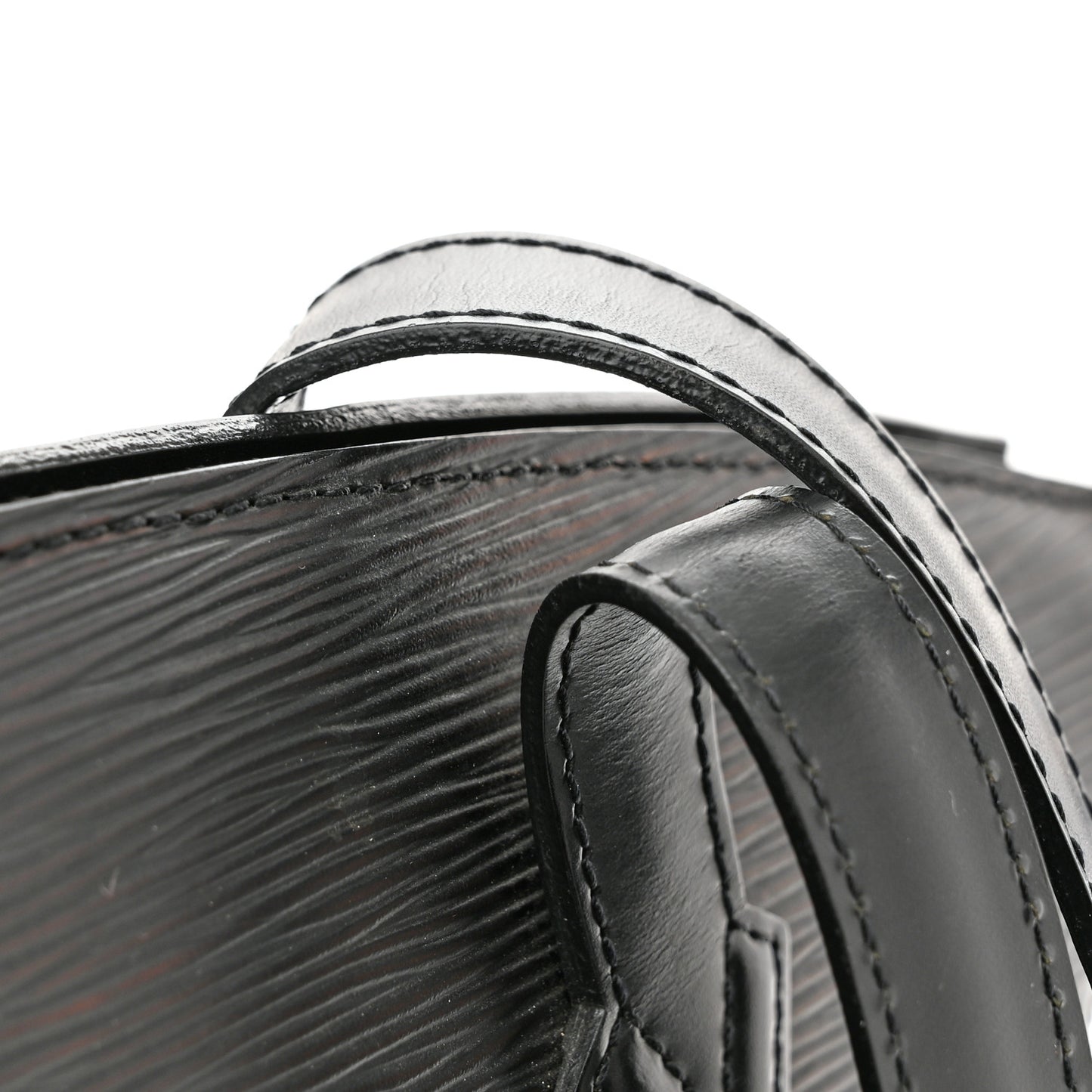 Epi Saint Jacques PM Long Straps Black