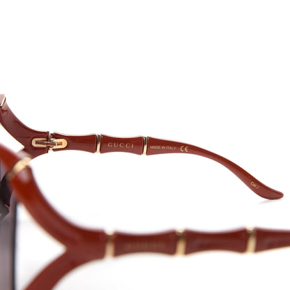 Gucci Bamboo Effect Sunglasses GG0505S Red 5 of 8