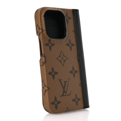 Louis Vuitton Reverse Monogram iPhone 15 Pro Folio Case 3 of 9