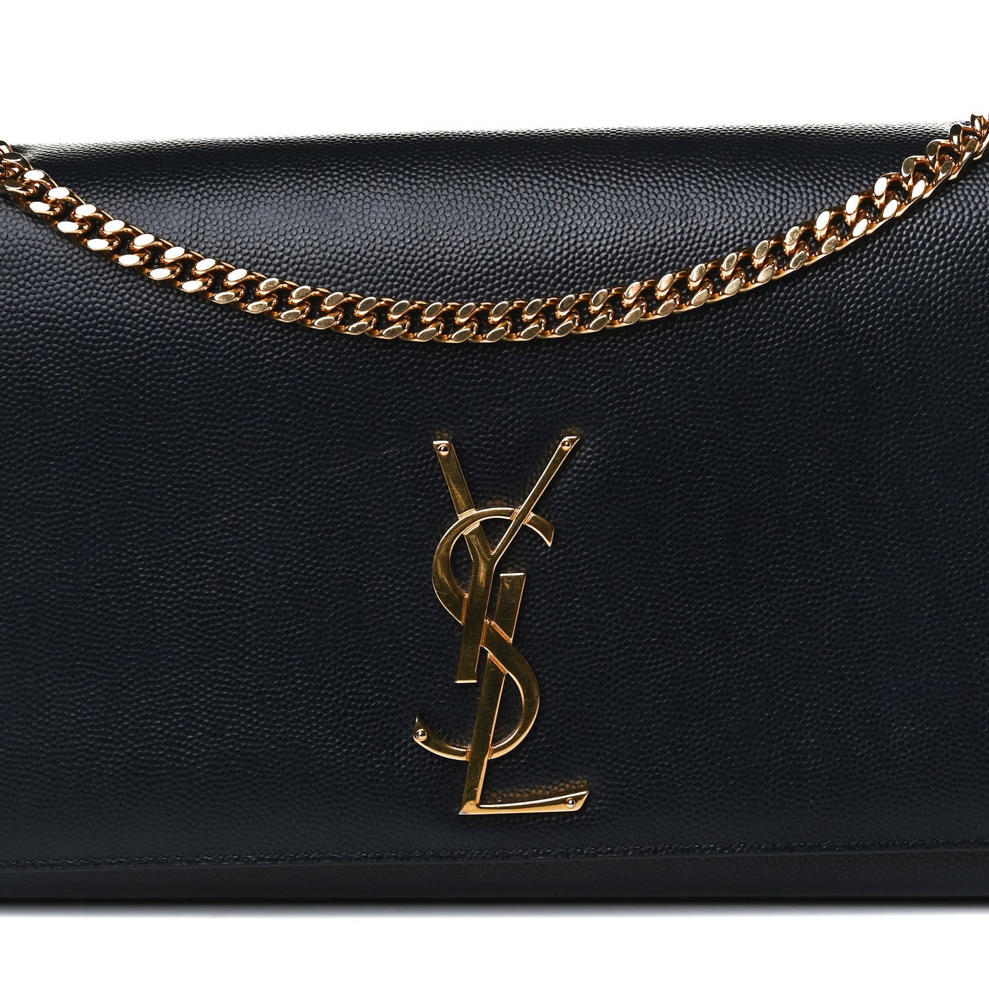 Grain De Poudre Medium Classic Monogram Kate Satchel Deep Marine