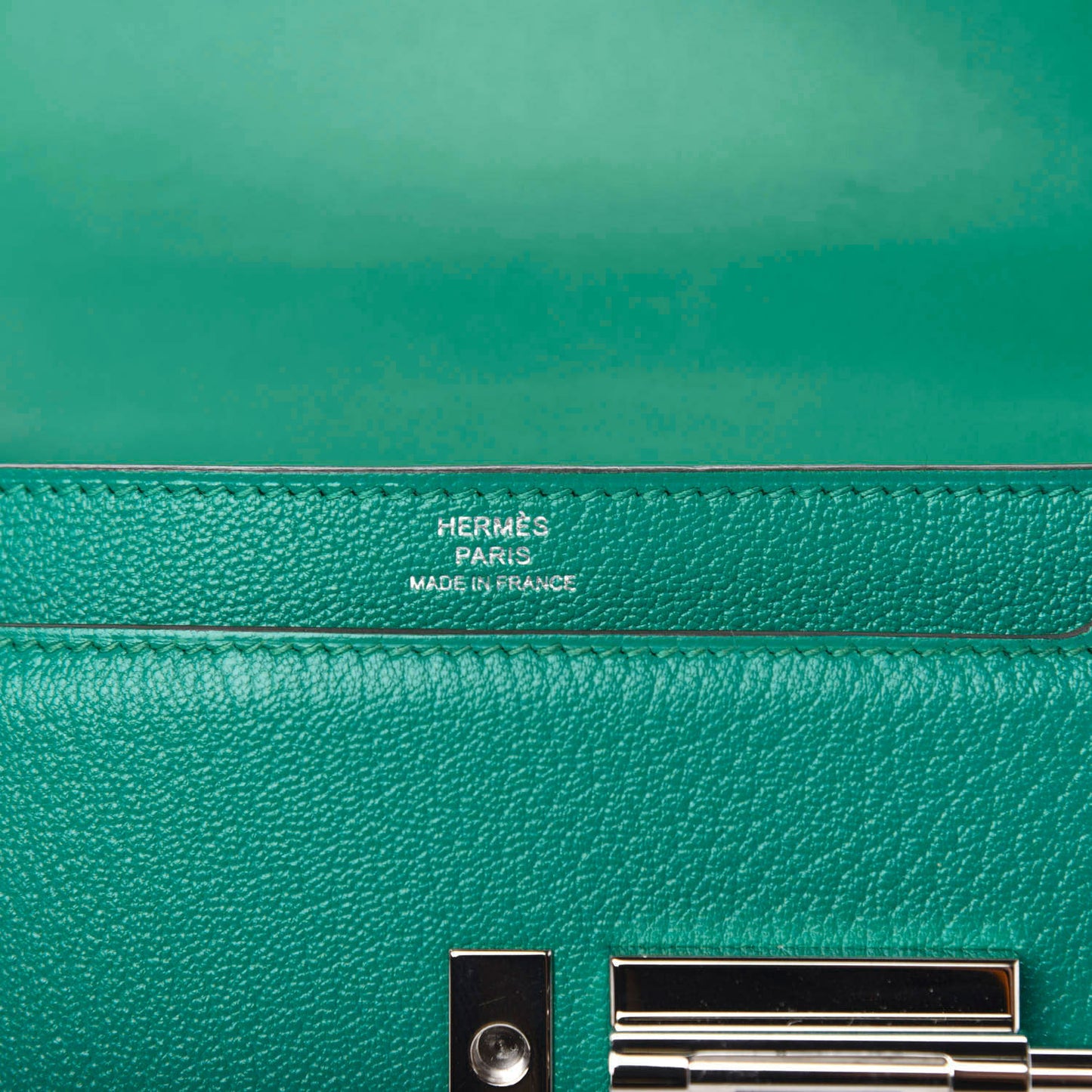 Chevre Mysore Mini Verrou Chaine Bag Bleu Paon