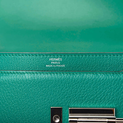 Hermes Chevre Mysore Mini Verrou Chaine Bag Bleu Paon 10 of 10