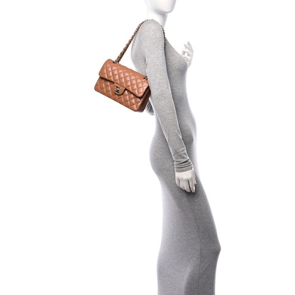 Chanel Lambskin Quilted Small Double Flap Brown 2 of 11