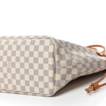 Louis Vuitton Damier Azur Neo Neverfull MM Rose Ballerine 7 of 12