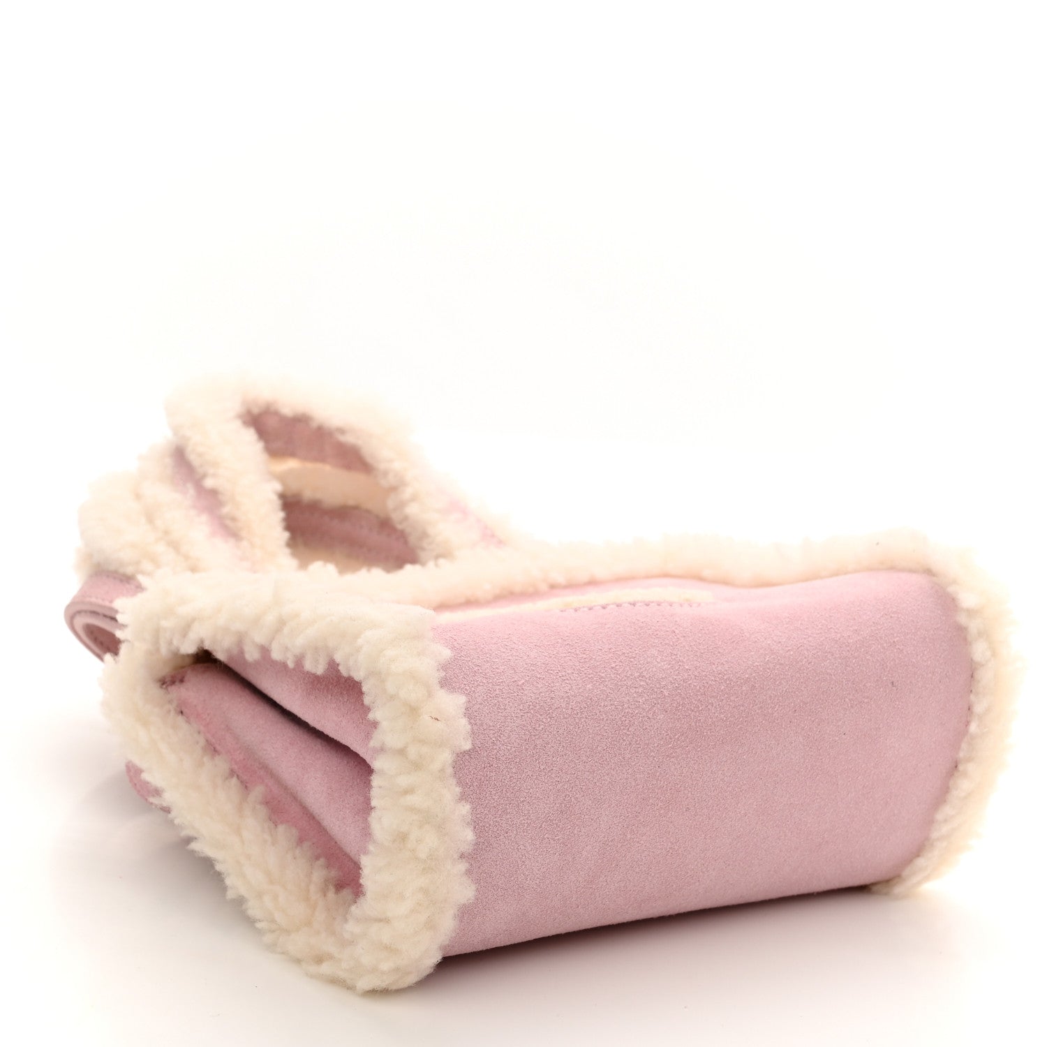 Telfar X UGG Suede Shearling Small Shopping Bag Pink 4 of 10