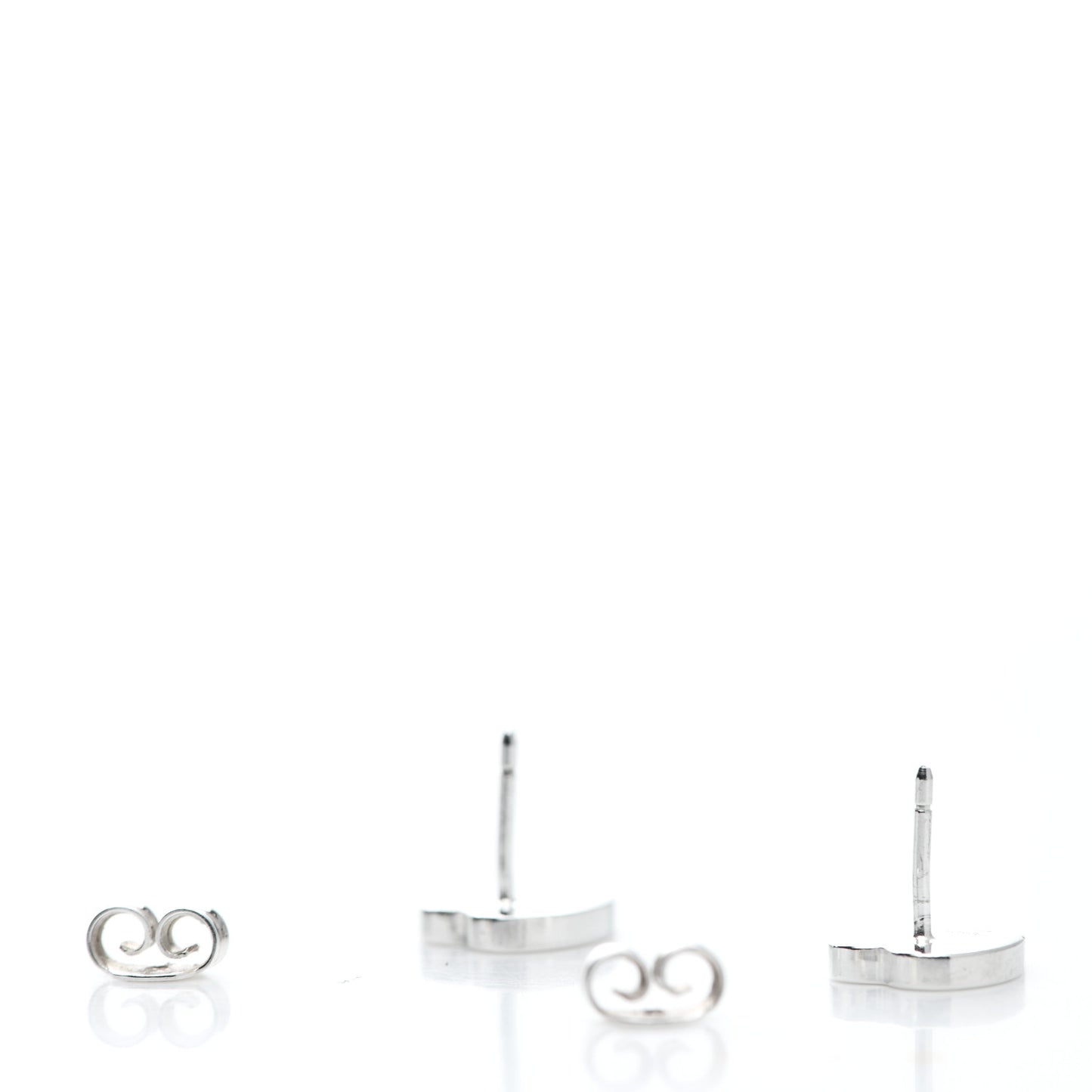 Sterling Silver Trademark Heart Stud Earrings