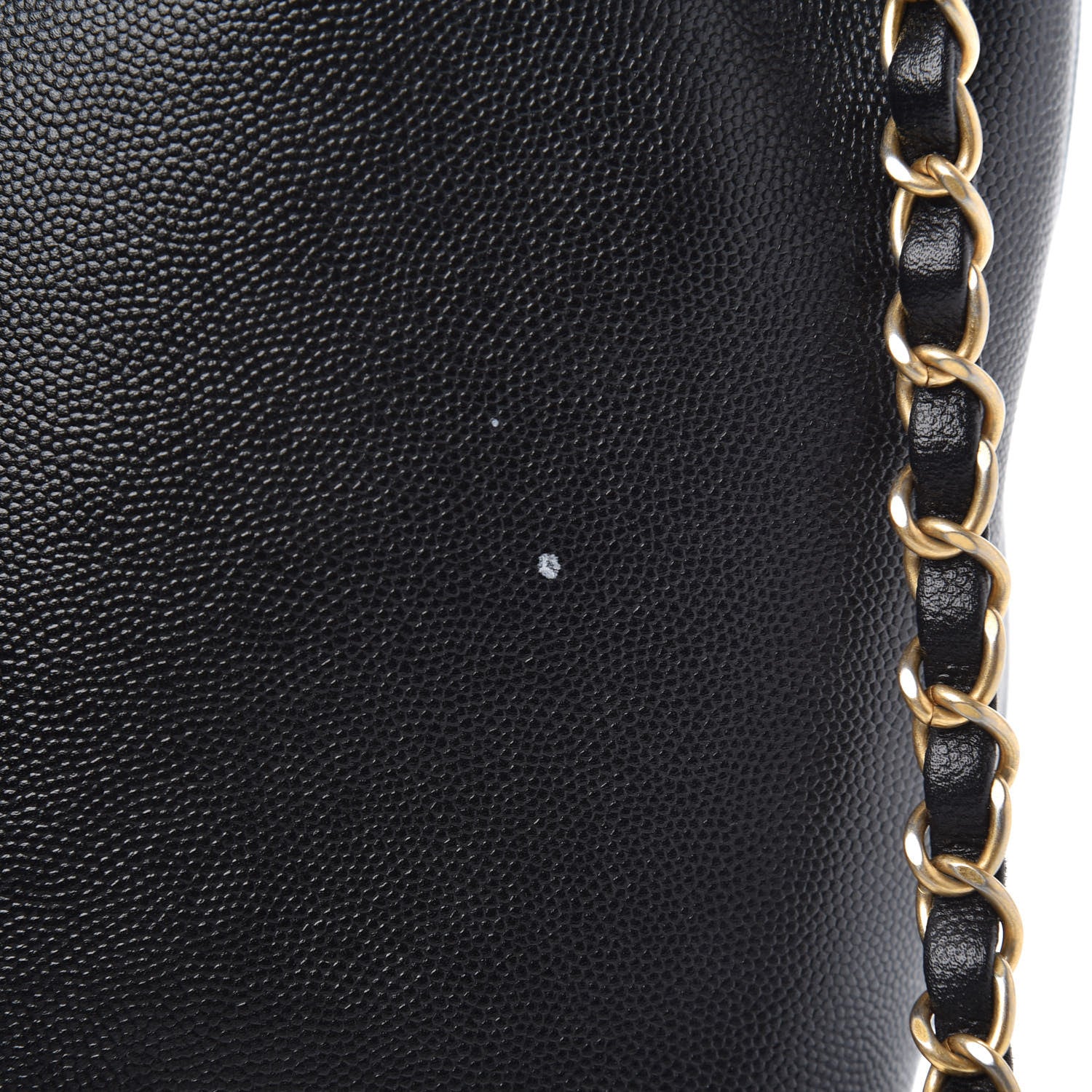 Chanel Caviar Deauville Drawstring Bucket Bag Black 11 of 12