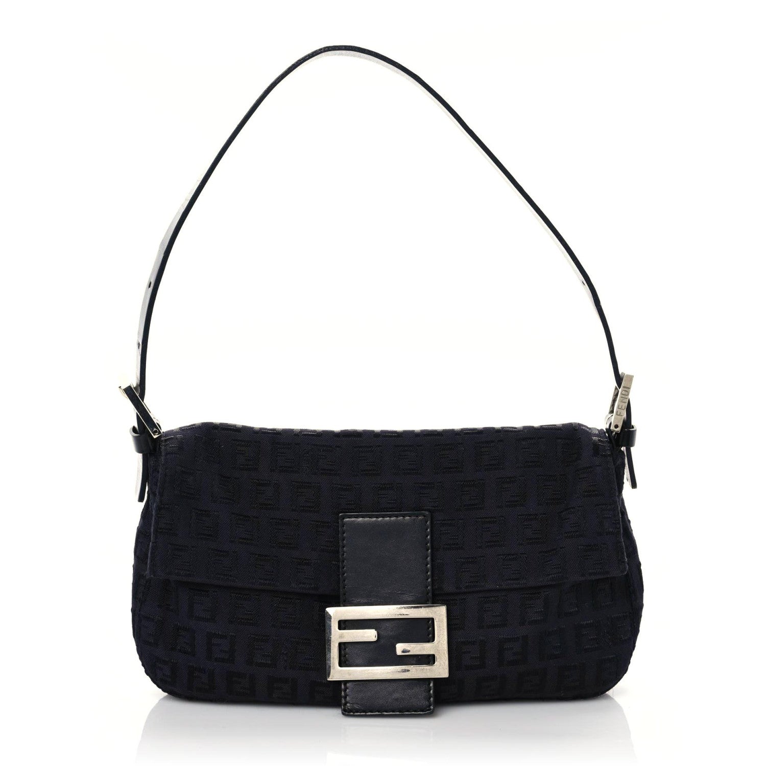 Fendi Zucchino Baguette Black 1 of 18