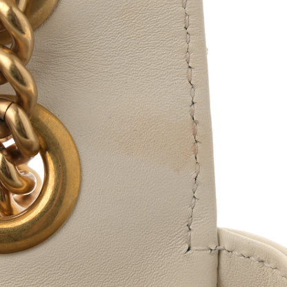 Gucci Calfskin Matelasse Small GG Marmont Shoulder Bag White 11 of 13