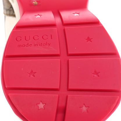 Gucci GG Supreme Monogram Mix Monogram Womens Rhyton Sneakers 39 London Blue Beige Pale Pink 16 of 16