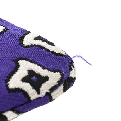 Prada Tessuto Jacquard Large Clutch Purple White 8 of 9