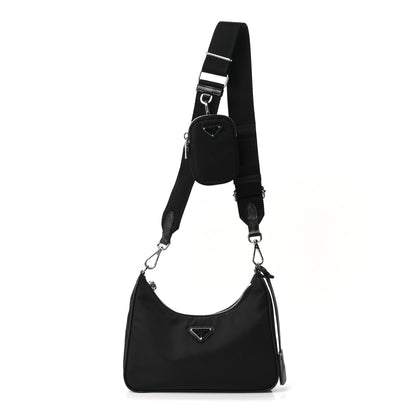Prada Re-Nylon Saffiano Re-Edition 2005 Shoulder Bag Black 1 of 10