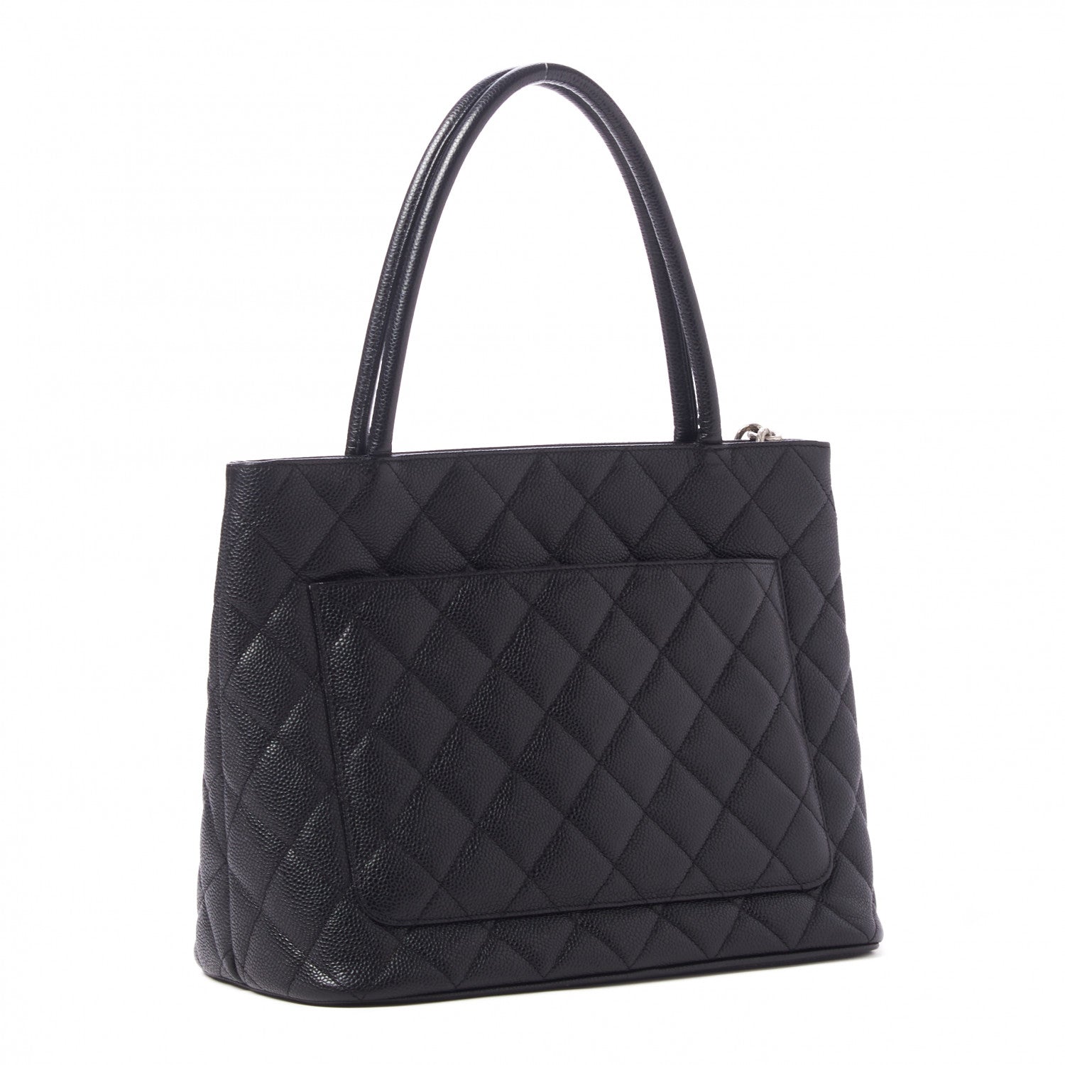 Chanel Caviar Quilted Medallion Tote Black 3 of 12