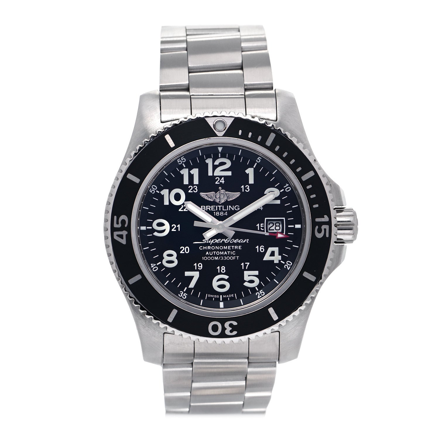 Breitling Stainless Steel 44mm SuperOcean Ⅱ Automatic Watch Black A17392D7 1 of 5